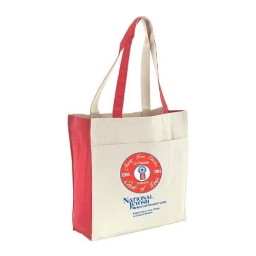 Red Accent Book Bag