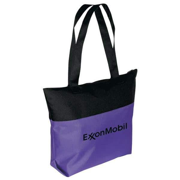 Zipper Totes, Two Tone