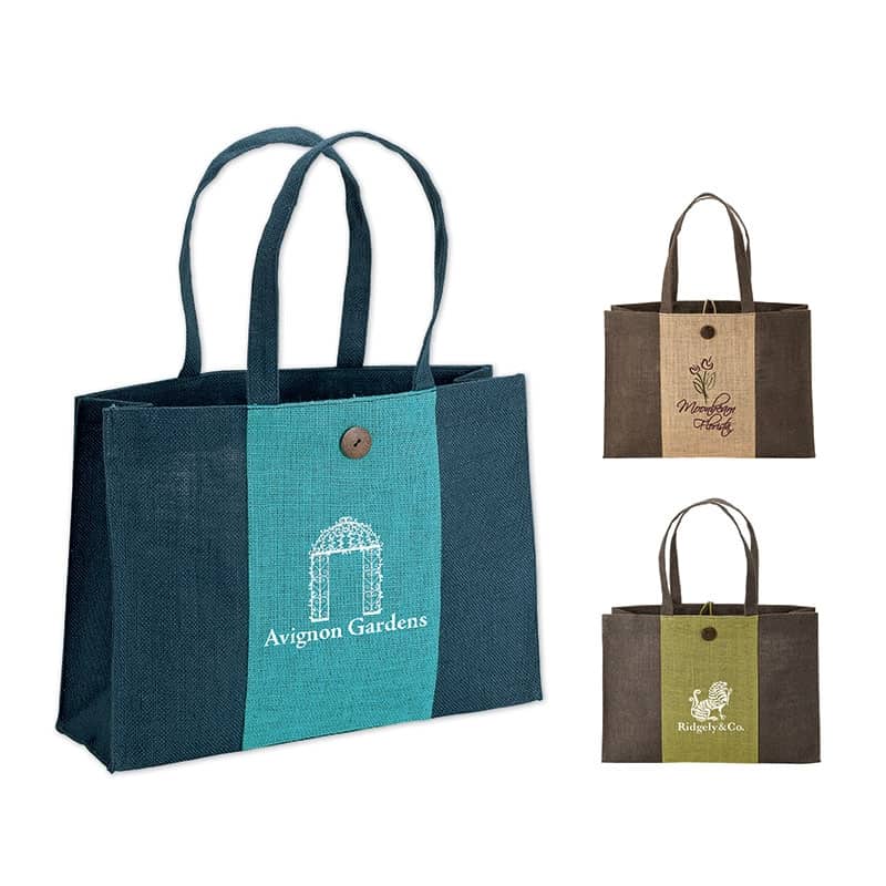Natural Charlotte Jute Tote Bag
