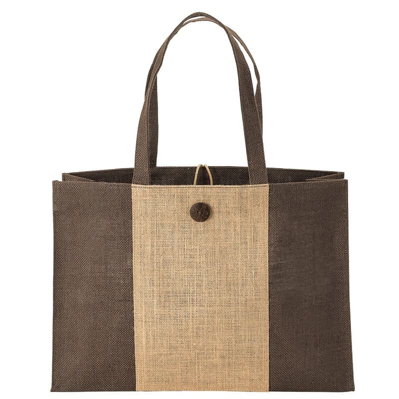 Natural Charlotte Jute Tote Bag - Image 3