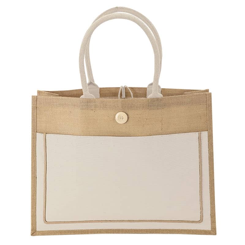 Natural Camden Jute Tote Bag - Image 3