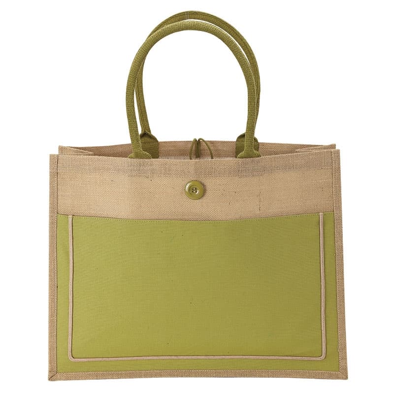 Natural Camden Jute Tote Bag - Image 4