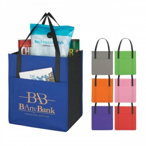 group of pocket tote bags from Bag Ladies